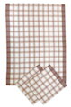Svitap Utěrka Bambus 50x70 cm Kostka velká hnědá 3 ks