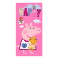 Carbotex Osuška Prasátko Pepina a Medvídek Teddy 70x140 cm