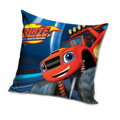 Carbotex Polštářek Plamínek a Čtyřkoláci Rudý Monster Truck 40x40 cm