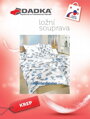 Dadka Povlečení krep Agáta denim na bílém 140x200, 70x90 cm