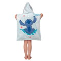 Jerry Fabrics Plážová osuška pončo Lilo and Stitch Blue 50x115 cm