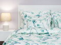 Dadka Povlečení krep Kvítí mentolové na bílém 140x200, 70x90 cm