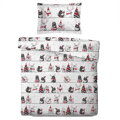 SVITAP sleep well Povlečení mikroflanel Kočky na střeše 140x200, 70x90 cm