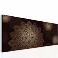 Mandala hnědý obraz