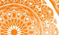 Obraz oranžová mandala