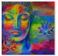 Abstraktní obraz barevný Buddha