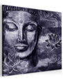 Abstraktní obraz fialový Buddha