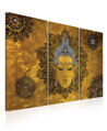 Obraz mandala Buddha žlutý