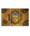 Obraz mandala Buddha žlutý