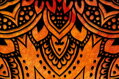 Vícedílný obraz - Mandala na akvarelu V. oranžová