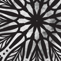 Tapeta Mandala černobílá