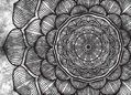 Tapeta Mandala černobílá
