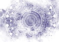 Tapeta Mandala fialová