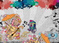 Tapeta Graffiti Music