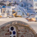 Tapeta Santorini výhled