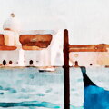 Tapeta Malovaná gondola