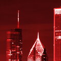 Tapeta Chicago červené panorama