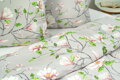 Ložní povlečení bavlněné Stanex magnolie (LS293), 140 x 220 + 90 x 70, Knoflíkové