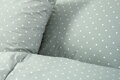 Ložní povlečení bavlněné Stanex šedý puntík (LS365), 140 x 200 + 90 x 70, Zip
