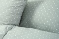 Ložní povlečení bavlněné Stanex šedý puntík (LS365), 140 x 220 + 90 x 70, Knoflíkové