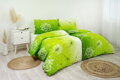 Povlak na polštář krepový Stanex pampeliška zelená (LS295), 90 x 70 cm, Knoflíkové