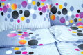 Ložní povlečení krepové Stanex puntíky barevné (LS30), 140 x 220 + 90 x 70, Knoflíkové