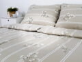 Ložní povlečení bavlněné Stanex Bianca (LS450), 140 x 200 + 90 x 70, Knoflíkové