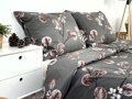 Ložní povlečení flanelové Stanex Koja hnědá (LS448), 140 x 200 + 90 x 70, Knoflíkové