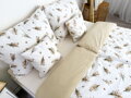 Ložní povlečení krepové Stanex Daisy (LS431), 140 x 220 + 90 x 70, Knoflíkové