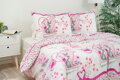 Ložní povlečení bavlněné Stanex kočičky růžové (LS332), 140 x 200 + 90 x 70, Knoflíkové