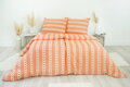 Ložní povlečení krepové Stanex Barunka oranžová (LS175), 140 x 200 + 90 x 70, Knoflíkové