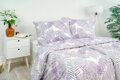 Ložní povlečení bavlněné Stanex Irina fialová (LS260), 140 x 200 + 90 x 70, Zip