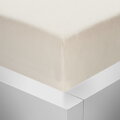 Jersey napínací prostěradlo Stanex - smetanové, 160 x 200