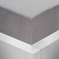 Jersey napínací prostěradlo s lycrou Stanex - tmavě šedé, 160 x 200