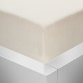 Jersey napínací prostěradlo s lycrou Stanex - smetanové, 160 x 200
