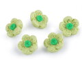 Knoflík 3D květ imitace háčkování velikost 28