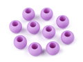Plastové korálky matné s velkým průvlekem / plavkové 10x12 mm