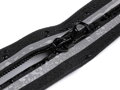 Voděodolný zip No 7 délka 18 cm, 20 cm spirálový reflexní