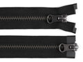 Zip kovový YKK No 5 dělitelný 2 jezdce / dvoucestný 60 cm na kožené bundy