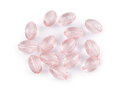 Plastové korálky ploškované olivy 10x15 mm