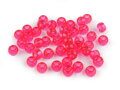 Plastové korálky s velkým průvlekem / plavkové 9x6 mm