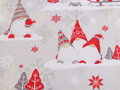 Vánoční bavlněná látka skřítek