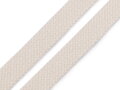 Bavlněná šňůra plochá / dutinka šíře 18 mm