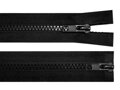 Zip kostěný 5 mm dělitelný 2 jezdce / dvoucestný 85 cm bundový