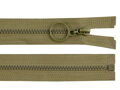 Kostěný zip 4 mm dělitelný s kroužkem délka 60 cm