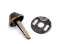 Dvounožkový hřeb / kovové nožičky na kabelky 12x22 mm