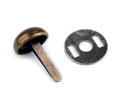 Dvounožkový hřeb / kovové nožičky na kabelky 12x22 mm