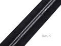 Zip spirálový šíře 10 mm metráž se stříbrnými zoubky