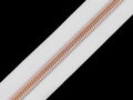 Zip spirálový šíře 5 mm s metalickými zoubky metráž