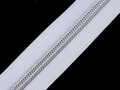 Zip spirálový šíře 5 mm s metalickými zoubky metráž